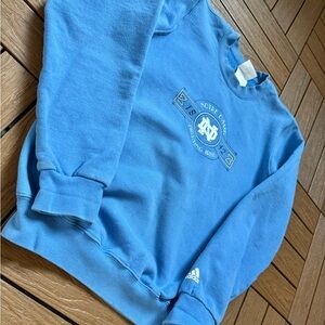 Adidas Blue Notre Dame Crewneck